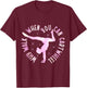 Why Walk When You Can Cartwheel Gymnast Gymnastic Girl T-Shirt - T-Shirt | Maroon