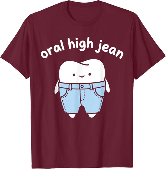 Dental Hygienist Humor Design T-Shirt - T-Shirt | Maroon
