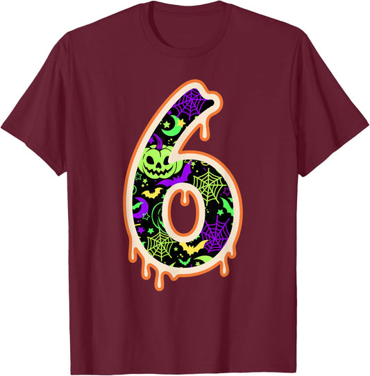 Six Seven Meme 6 7 Halloween Costume Couple Men Women T-Shirt - T-Shirt | Maroon