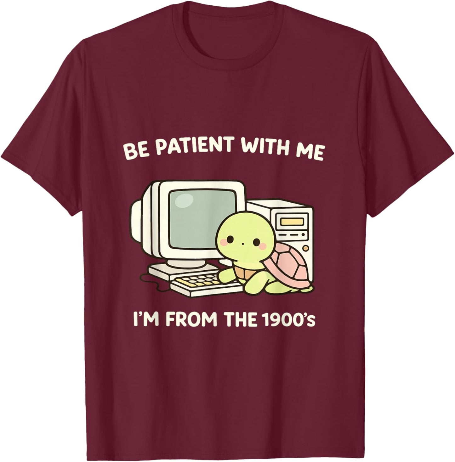 Funny Turtle Lover 80s 90s Meme Kawaii Funny Girls Women T-Shirt - T-Shirt | Maroon