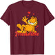 Garfield Valentine's Day He Loves to Be Irresistible T-Shirt - T-Shirt | Maroon