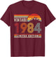 Vintage 1984 Limited Edition Retro 42nd Birthday 42 Yrs Old T-Shirt - T-Shirt | Maroon