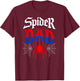 Matching Family Birthday Spider Web Dad of The Birthday Boy T-Shirt - T-Shirt | Maroon