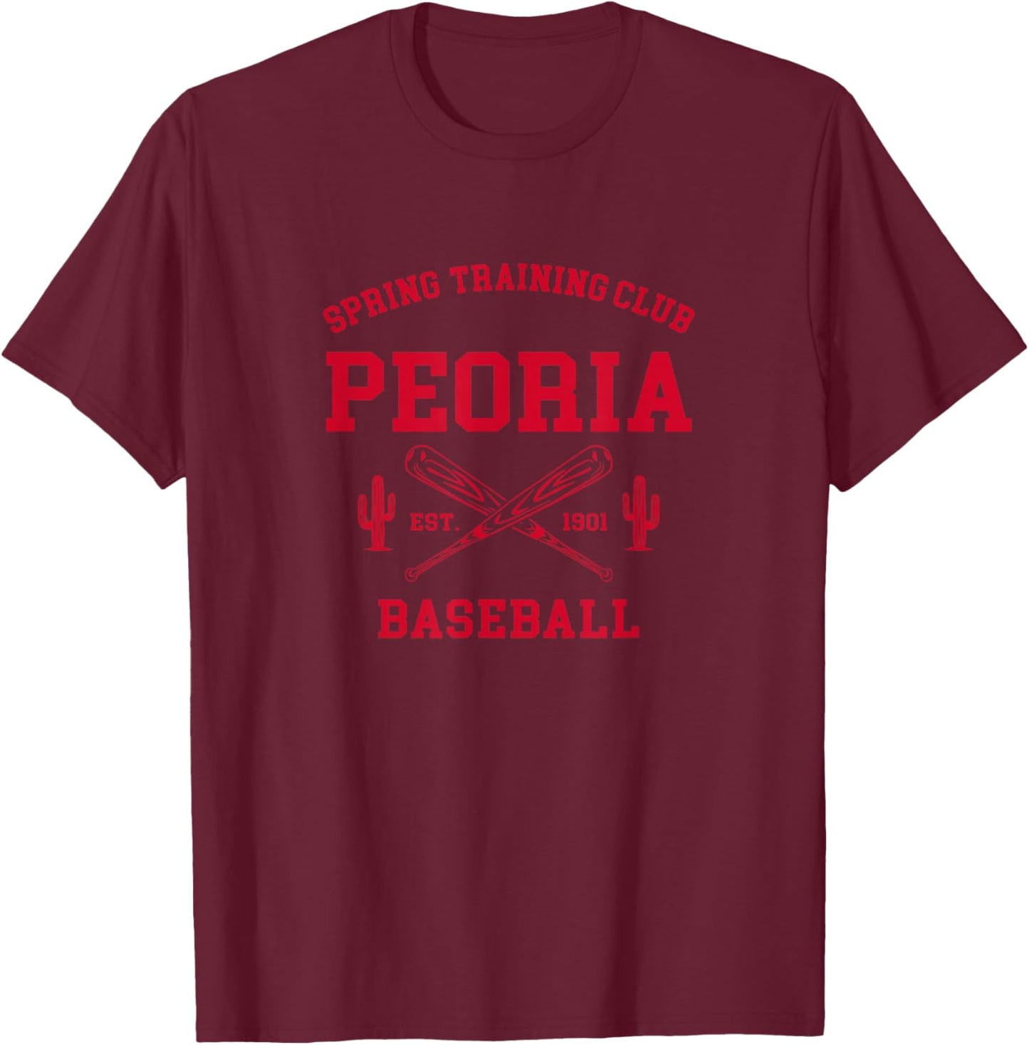 Spring Training Club Peoria Arizona Baseball T-Shirt - T-Shirt | Maroon
