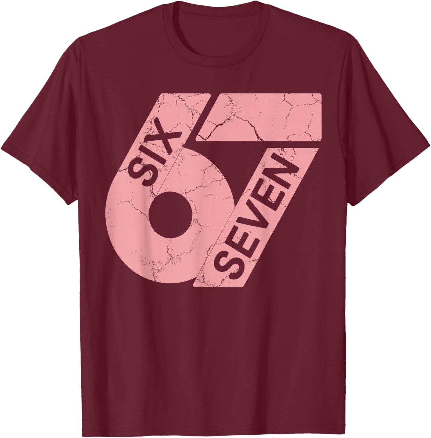 Pink and White Number 67 Jersey Player Uniform #67 Fan T-Shirt - T-Shirt | Maroon