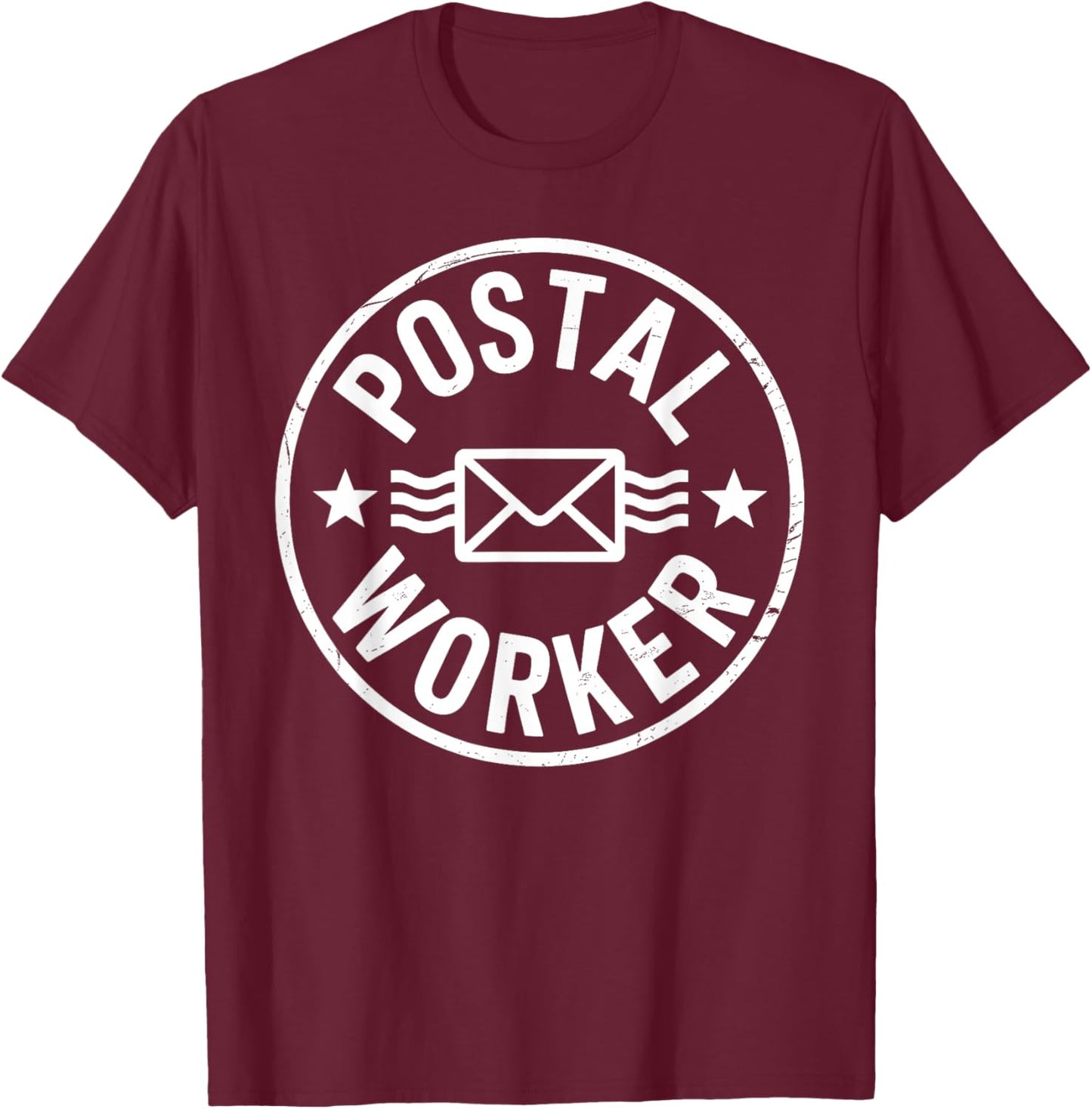 Funny Postal Worker Art Women Mail Man Mail Carrier T-Shirt - T-Shirt | Maroon
