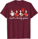 Just A Lovely Goose Funny Goose Valentine Women Girls T-Shirt - T-Shirt | Maroon