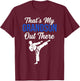 Karate Grandson Support Martial Arts Grandparent T-Shirt - T-Shirt | Maroon
