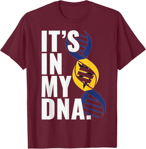 Barbados Roots Flag Fingerprint Graphic Patriotic T-Shirt - T-Shirt | Maroon