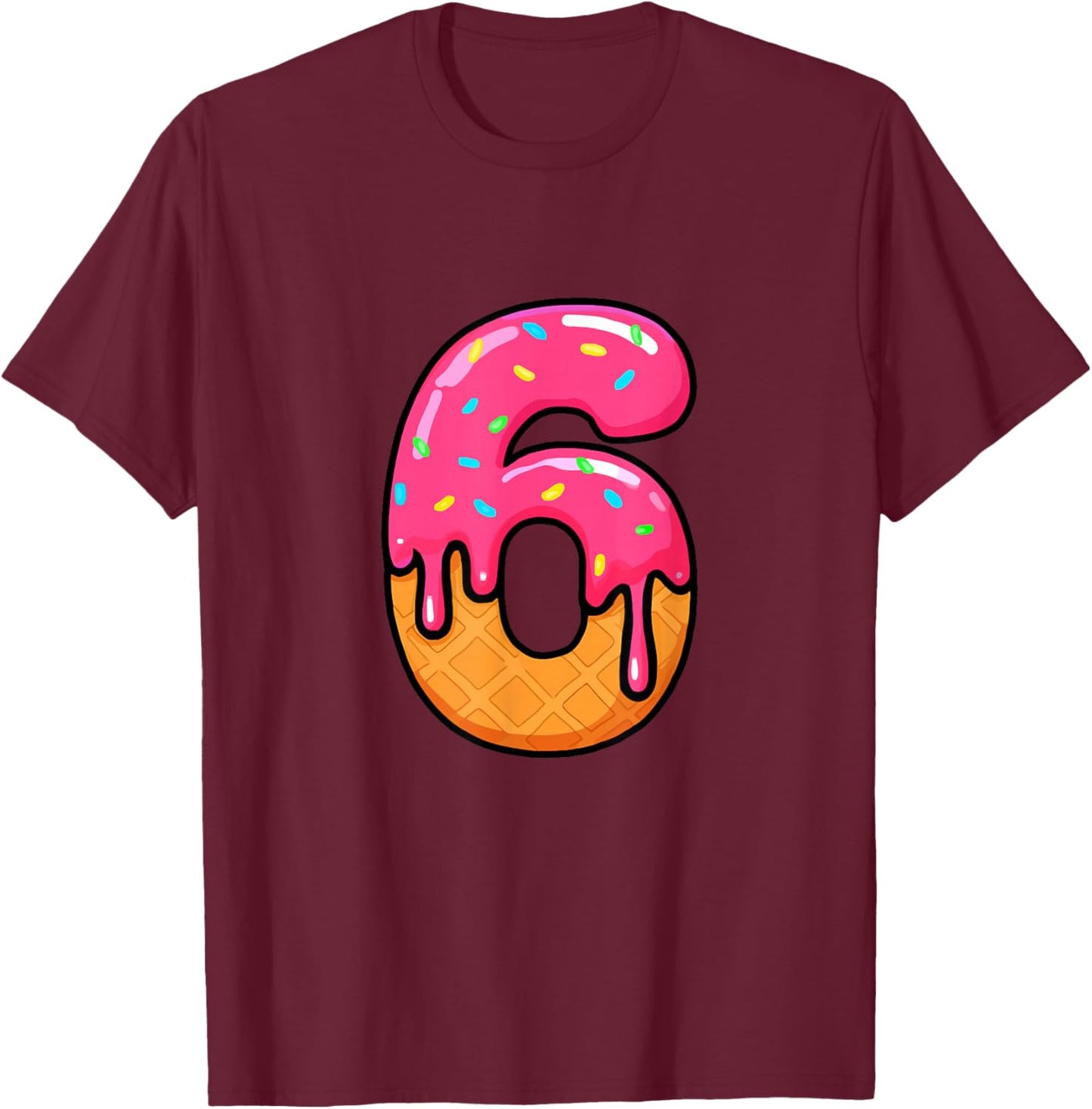 67 Ice Cream Drip Meme Funny 6 7 Halloween Costume Couple T-Shirt - T-Shirt | Maroon