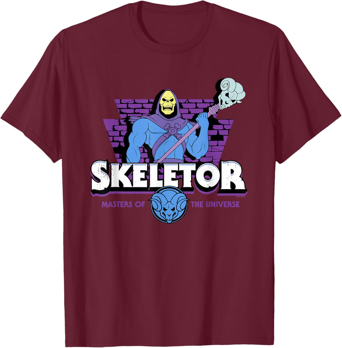 Masters of The Universe Skeletor T-Shirt - T-Shirt | Maroon