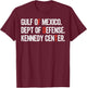 Gulf of Mexico Dept of Defense Kennedy Center Vintage Retro T-Shirt - T-Shirt | Maroon