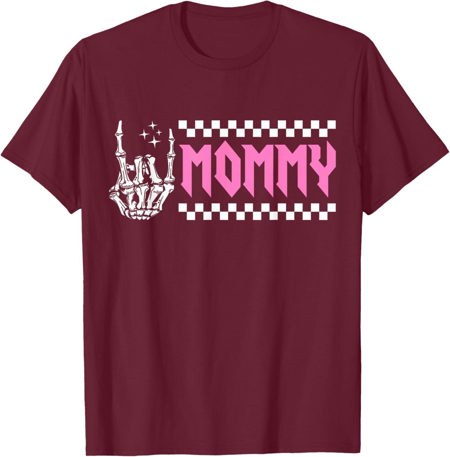 Mommy Family Birthday Matching Bad Two The Bone Bday T-Shirt - T-Shirt | Maroon