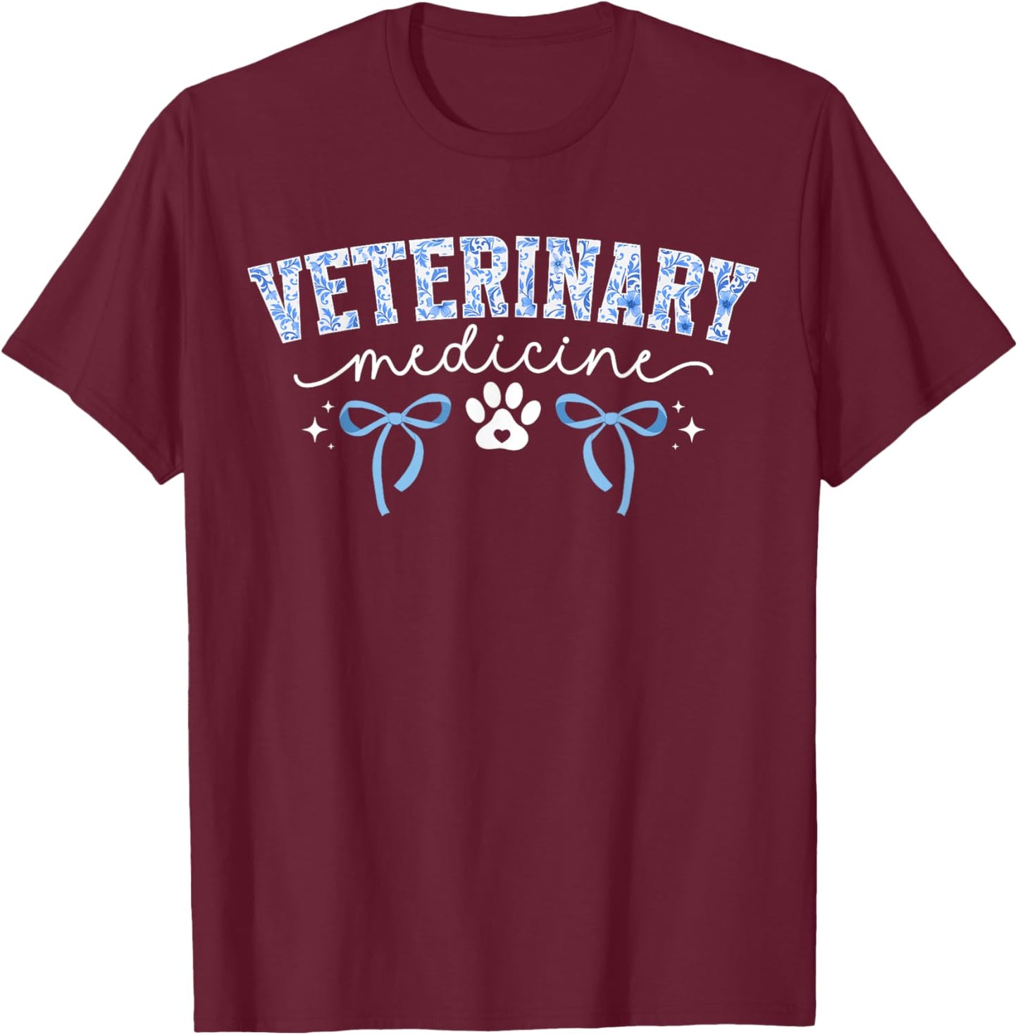 Veterinary Medicine Coquette Vet Med Vet Medicine T-Shirt - T-Shirt | Maroon