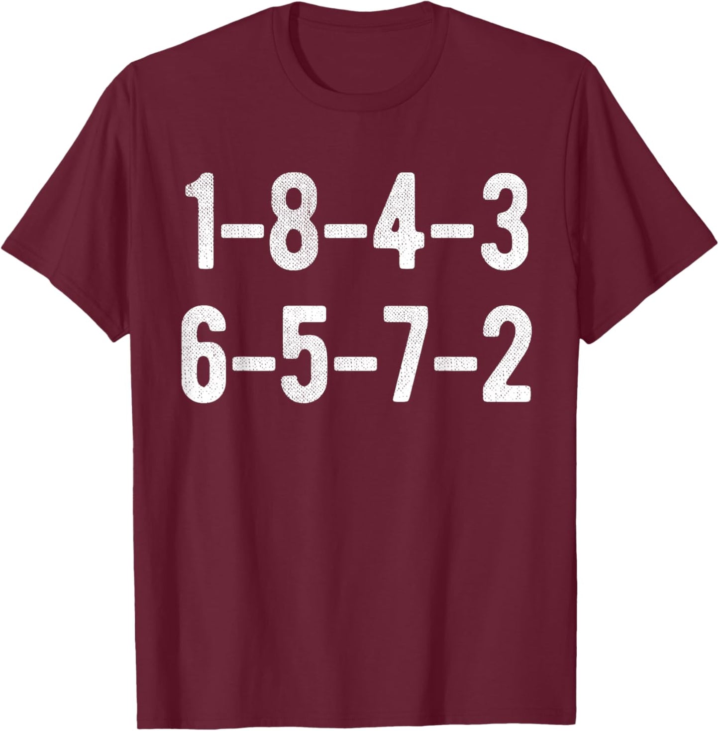 18436572 Firing Order Small Block Engine V8 Big Block T-Shirt - T-Shirt | Maroon