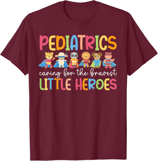 Pediatric Nurse Appreciation Peds Nurse Pediatric Nursing T-Shirt - T-Shirt | Maroon