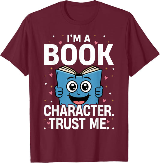 I'm a Book Character Costumes for Kids Storybook T-Shirt - T-Shirt | Maroon
