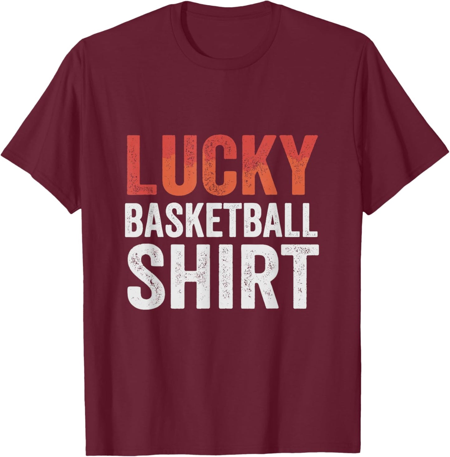 Funny Basketball Shirt Men Women Kids Boys Girls T-Shirt - T-Shirt | Maroon