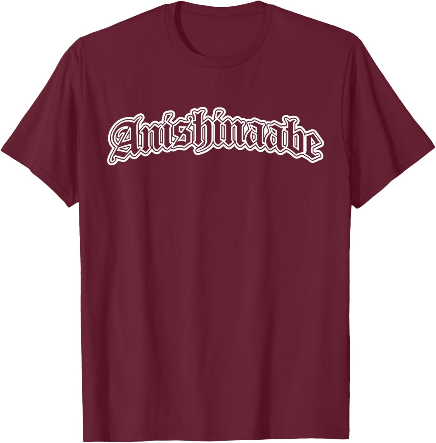 Anishinaabe Native American Indian T-Shirt - T-Shirt | Maroon