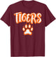 Tiger Boys Youth Girls Teen Kids Men Women T-Shirt - T-Shirt | Maroon