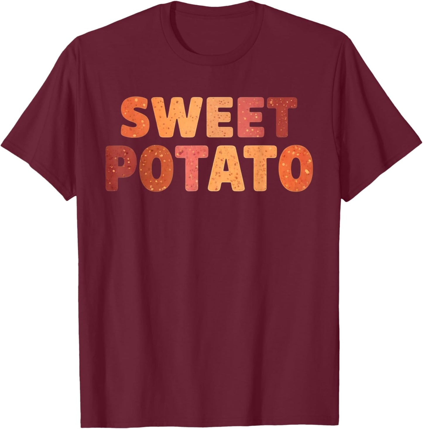 Sweet Potato Grouchy Potato T-Shirt - T-Shirt | Maroon