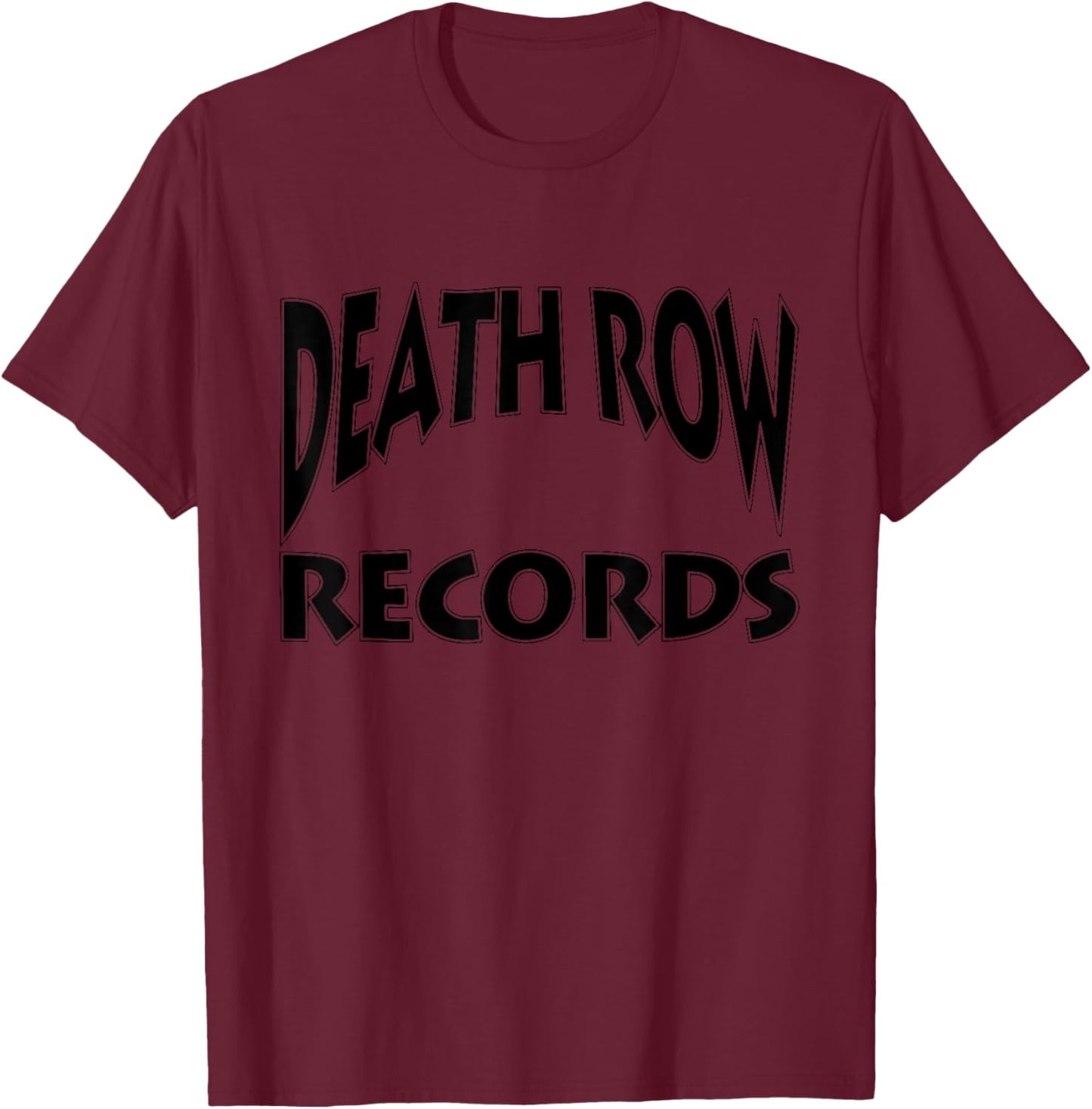 Official Death Row Records Logo T-Shirt - T-Shirt | Maroon