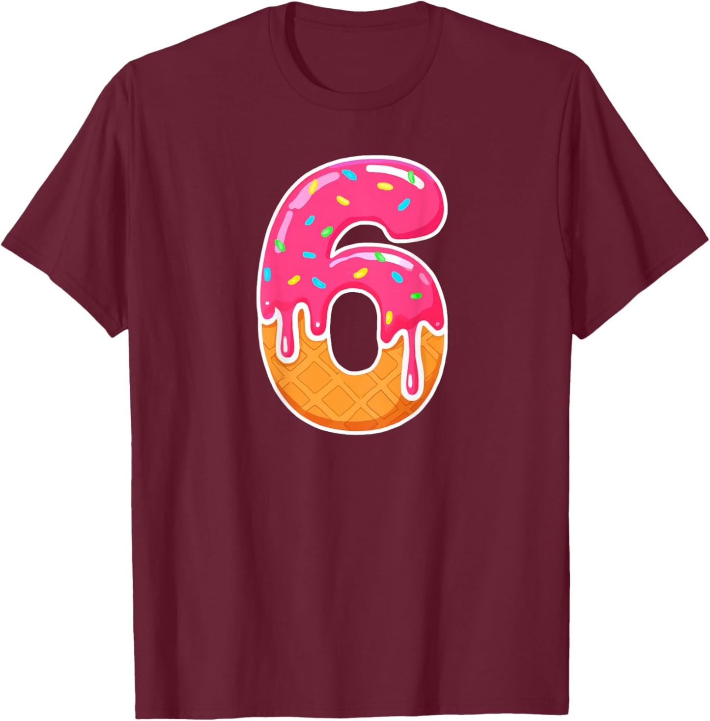 67 Ice Cream Drip Meme 6 7 Hallowee Costume Couple (On Back) T-Shirt - T-Shirt | Maroon