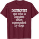 Dogtrovert T-Shirt - T-Shirt | Maroon