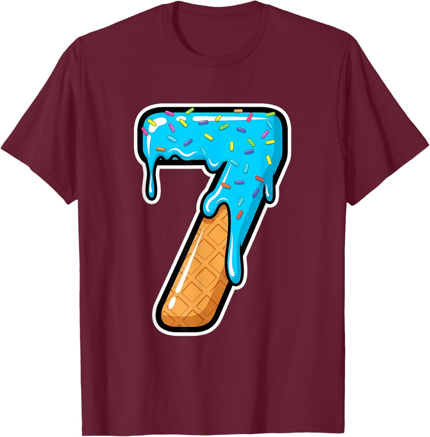 67 Halloween Costume Duo Matching Number 6 and 7 Outfit T-Shirt - T-Shirt | Maroon