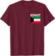 Kuwait Flag Patriotic National Roots Souvenir T-Shirt - T-Shirt | Maroon