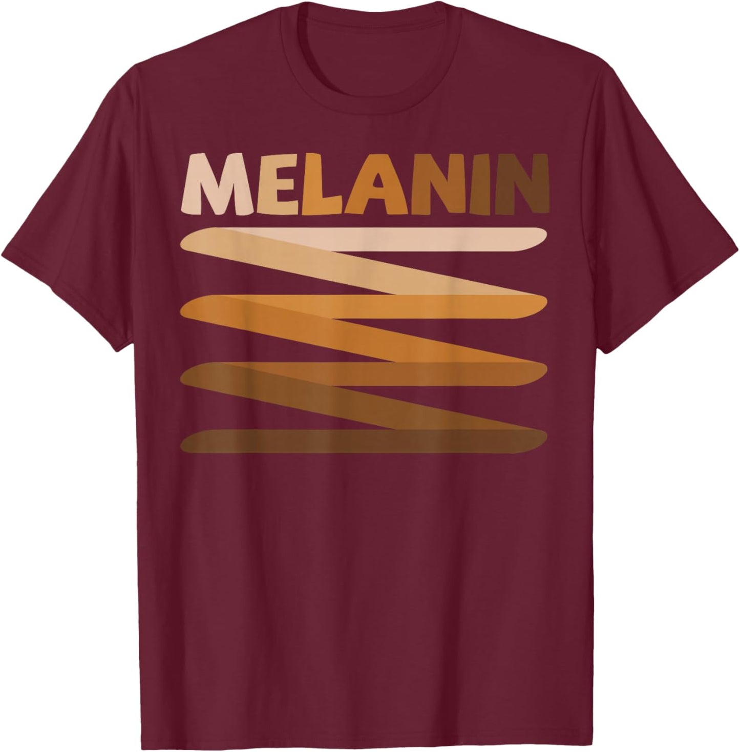 Melanin Black Queen King African American Man Women Girl T-Shirt - T-Shirt | Maroon
