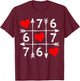 Valentine’s Day 67 Six Seven Meme Love 6 7 Heart Couple T-Shirt - T-Shirt | Maroon