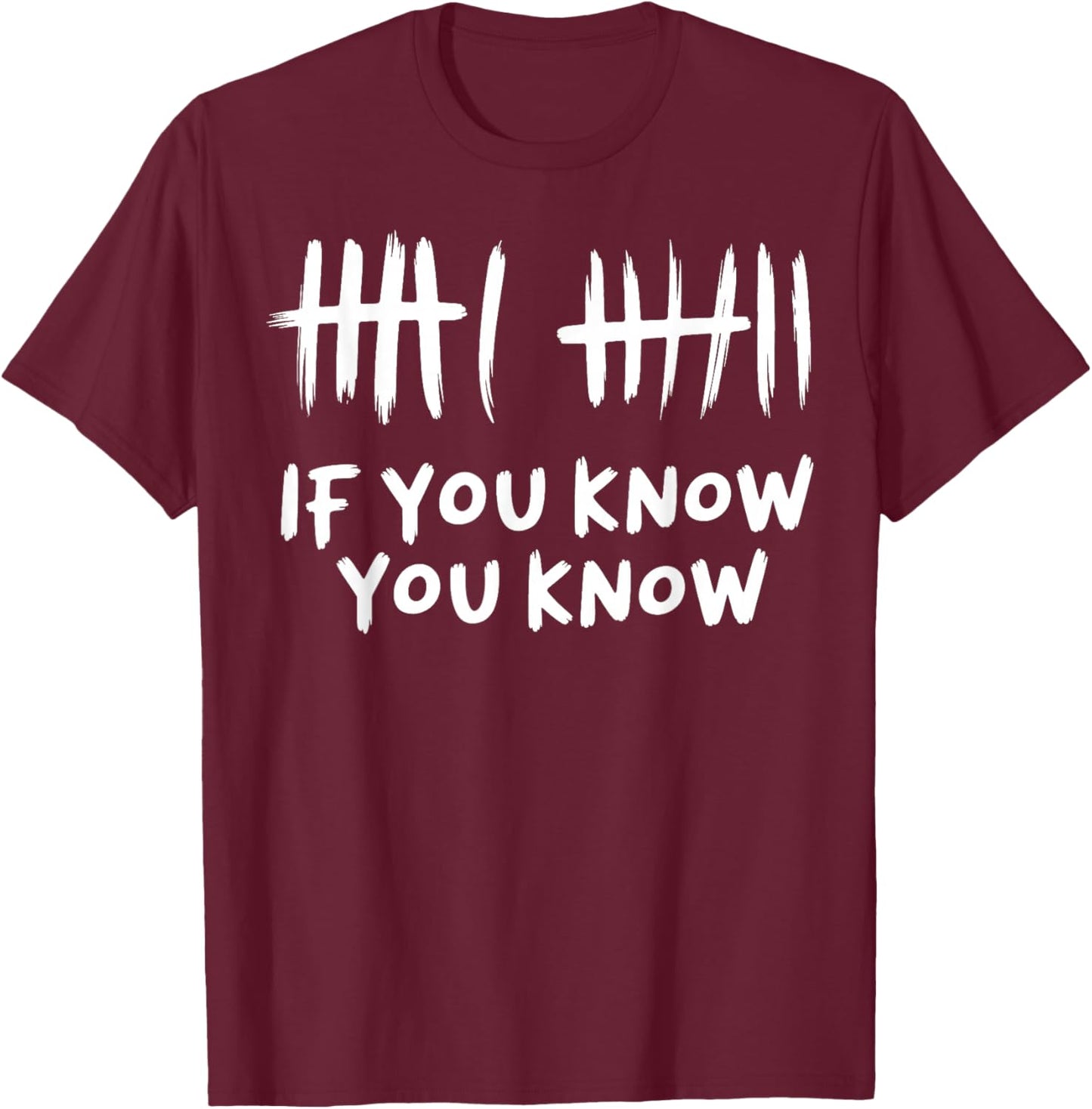 6 7 If You Know You Know T-Shirt - T-Shirt | Maroon