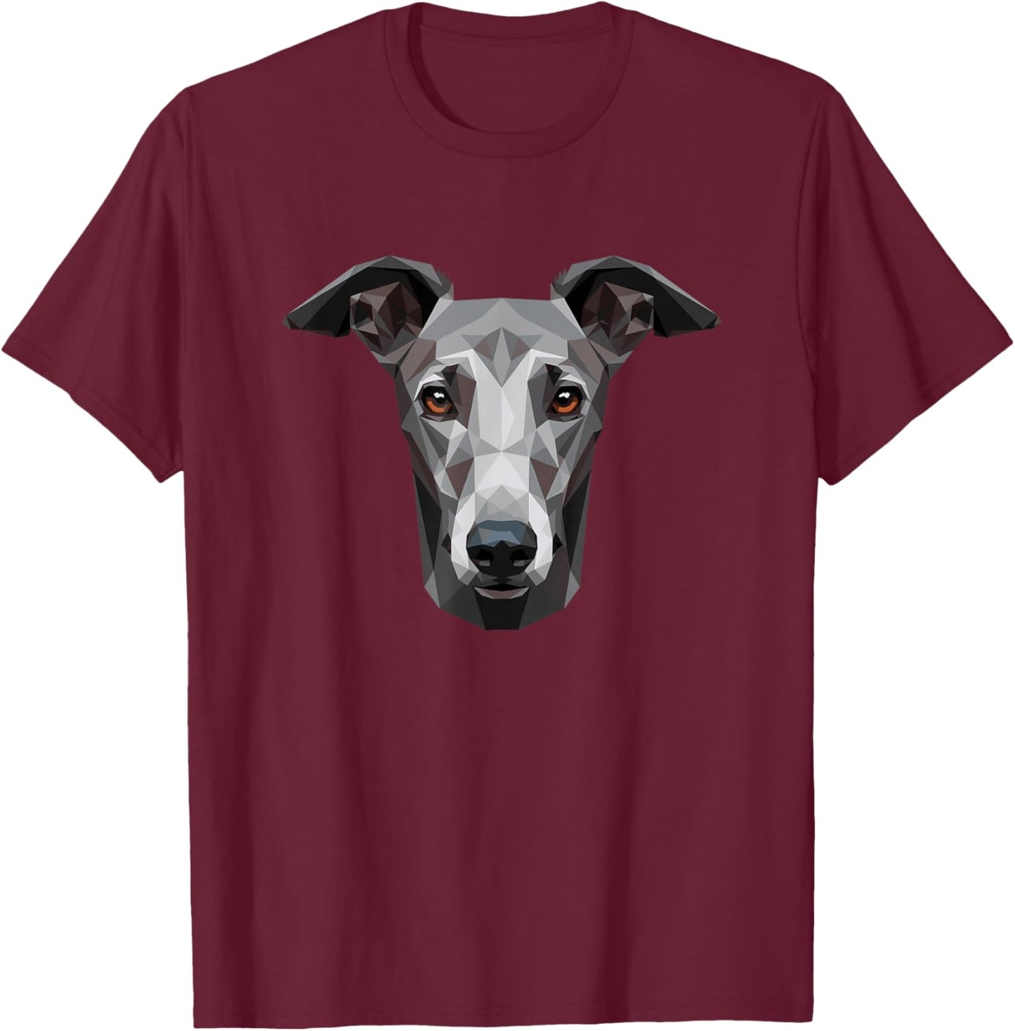 Greyhound Dog Art Design Love Sighthound Greyhounds T-Shirt - T-Shirt | Maroon