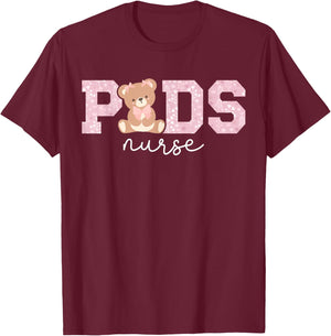 Peds Nurse Pediatric Nurse Pediatric Nursing T-Shirt - T-Shirt | Maroon