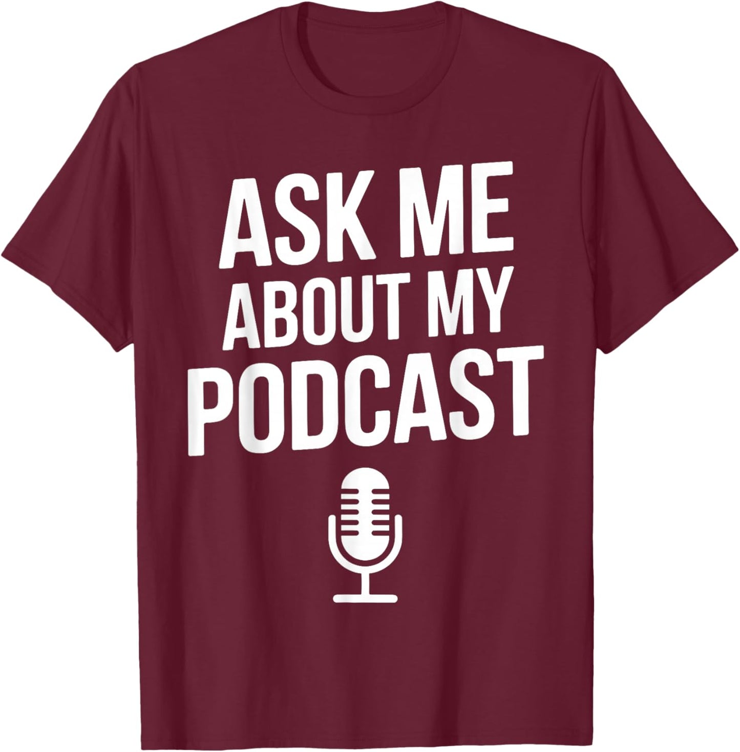 Best Podcast Art Women Podcasting Podcaster Podcast T-Shirt - T-Shirt | Maroon