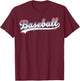 Baseball Ice Cream Drip Boys and Girls Batter Game Day T-Shirt - T-Shirt | Maroon