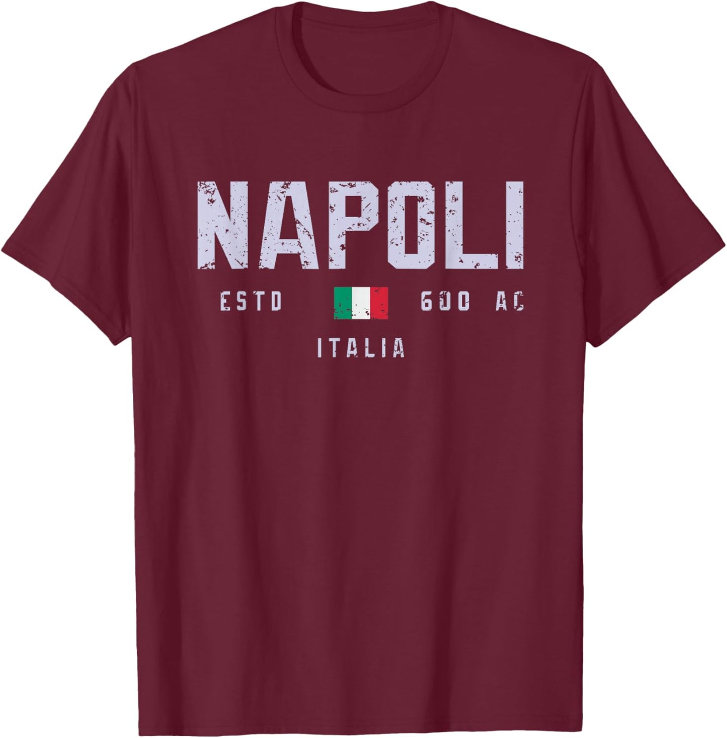 Napoli Italia/Naples Italy Field/Napoli CV33 T-Shirt - T-Shirt | Maroon