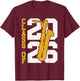 Class of 2026 Senior Bari Sax Baritone Saxophone T-Shirt - T-Shirt | Maroon