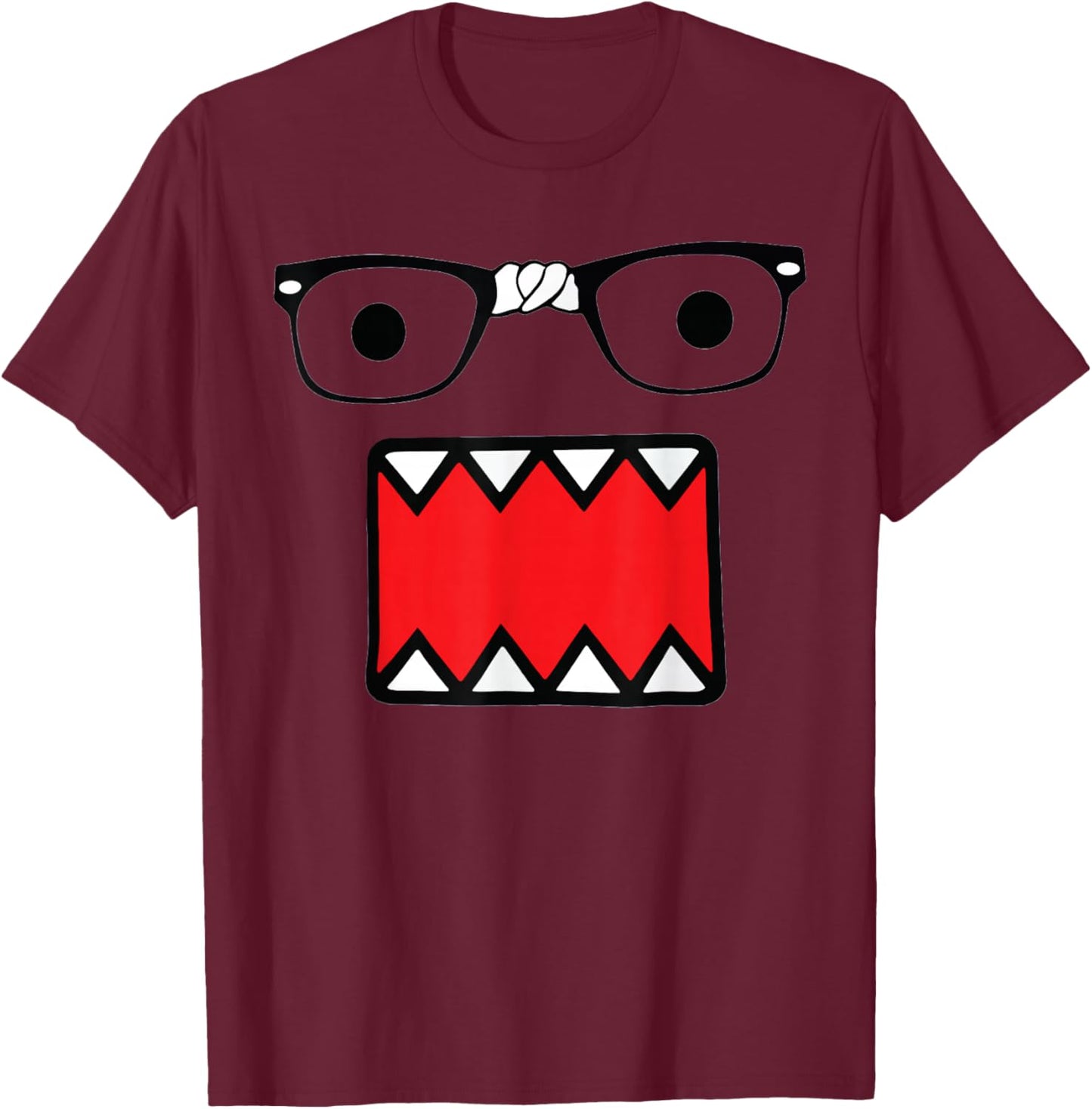 Broken Glass domo T-Shirt - T-Shirt | Maroon