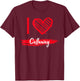 I Love Callaway County I Heart Callaway T-Shirt - T-Shirt | Maroon