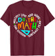 Positive Quote Inspiring Slogan Love Hope Fear Do The Math T-Shirt - T-Shirt | Maroon