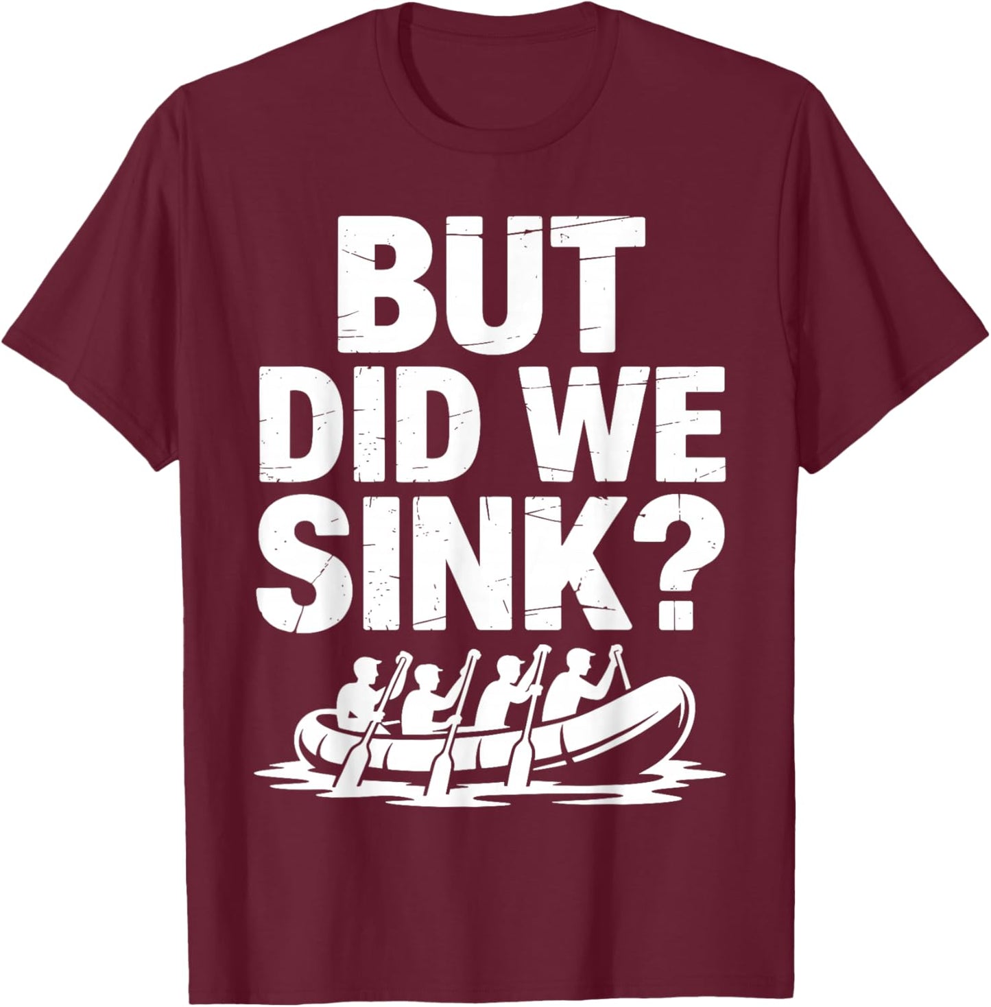 Best Rafting Art Women Whitewater River Raft Rafting T-Shirt - T-Shirt | Maroon