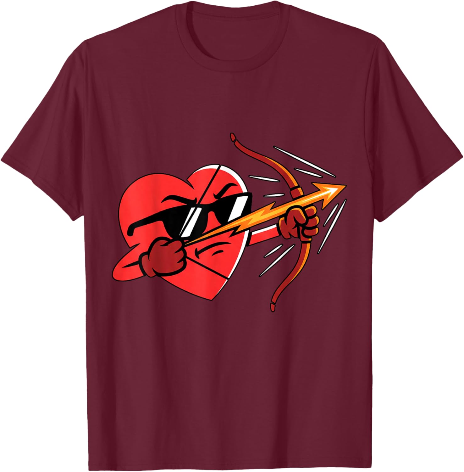 Archery Valentines Day T-Shirt - T-Shirt | Maroon