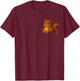 Cute Squirrel Pocket Funny Animal Graphic Women Kids T-Shirt - T-Shirt | Maroon