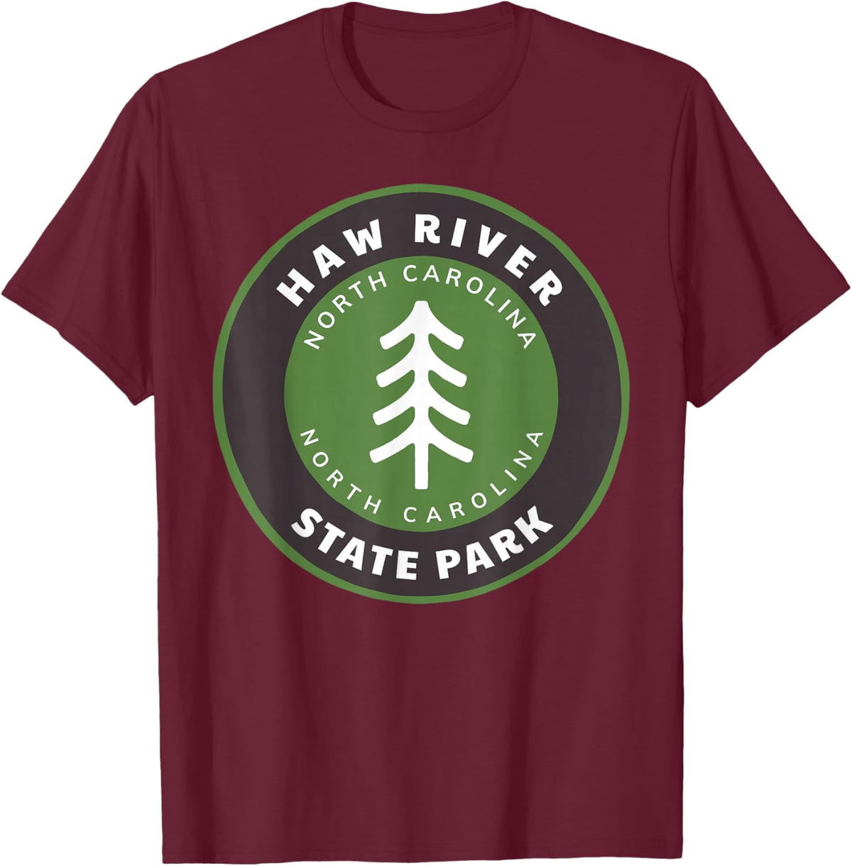 Haw River State Park North Carolina NC Vacation T-Shirt - T-Shirt | Maroon