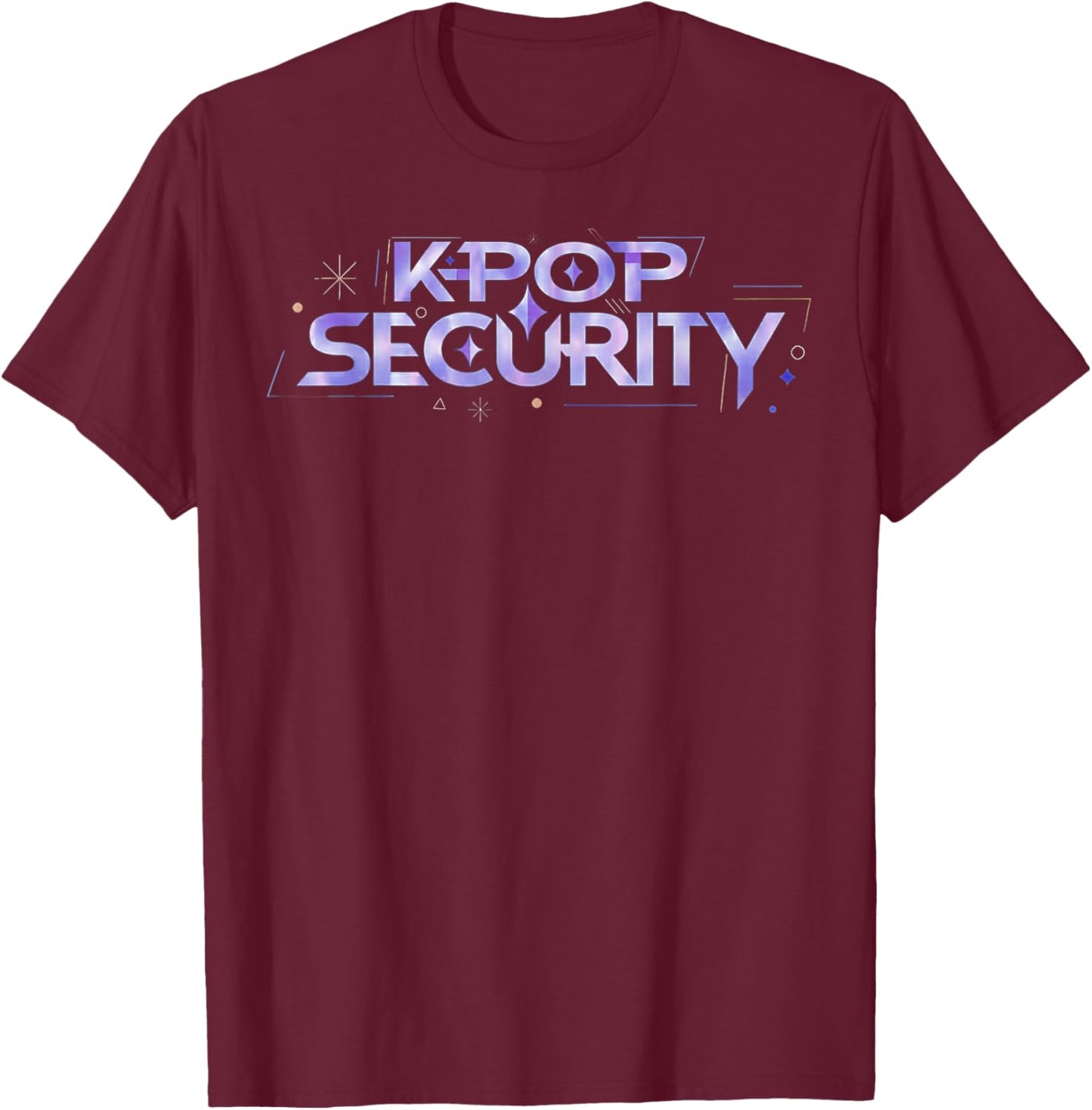 K-Pop Security Mom Dad Kids Funny Birthday Concert Staff T-Shirt - T-Shirt | Maroon