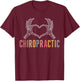Chiropractic Heart Chiropractor Appreciation T-Shirt - T-Shirt | Maroon