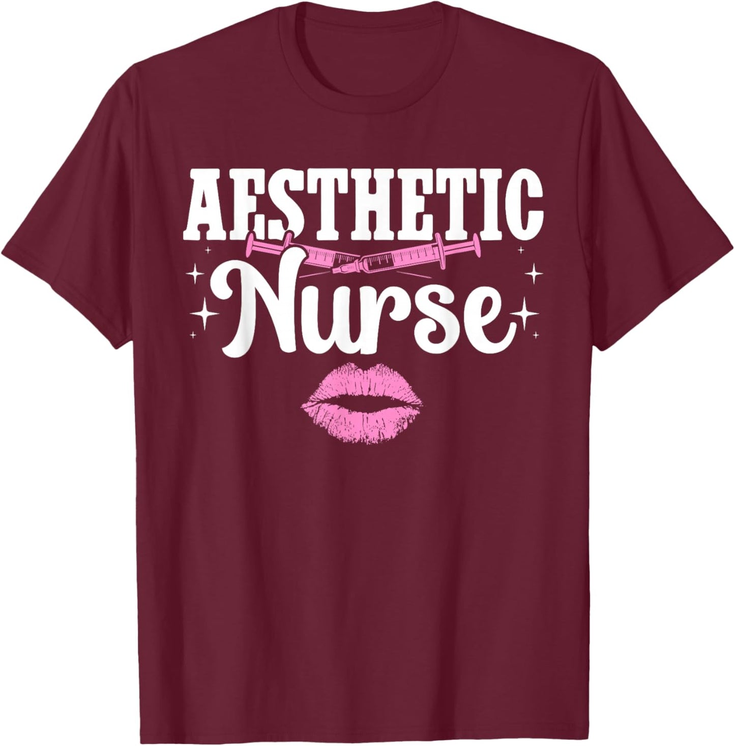 Aesthetic Nurse Injector Aesthetic Nursing T-Shirt - T-Shirt | Maroon