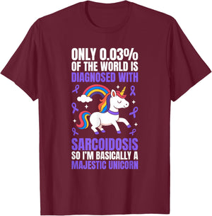 Sarcoidosis Awareness SARC Warrior T-Shirt - T-Shirt | Maroon